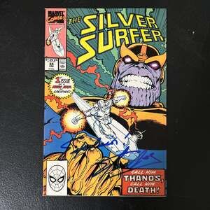 Silver Surfer #34 (1990) Signed by Ron Lim & Jim Starlin - Thanos Returns